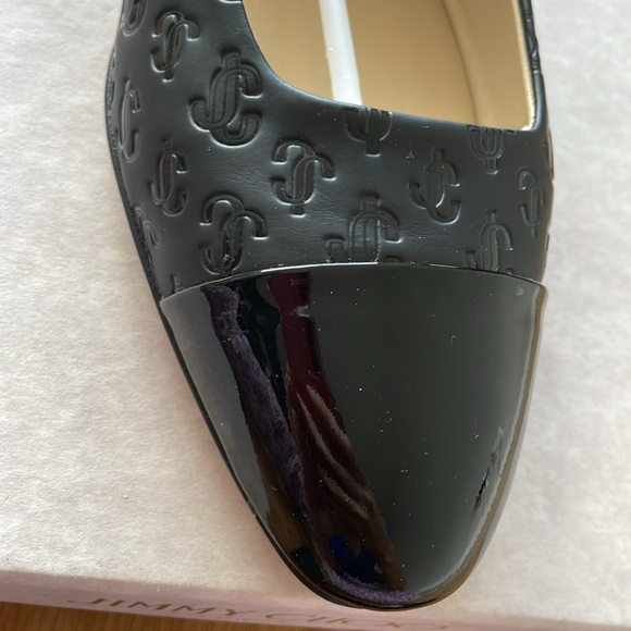 Jimmy Choo Ballerina Watson Black Leather Flats - Picture 7 of 7